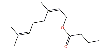 (Z)-3,7-Dimethyl-2,6-octadienyl butyrate